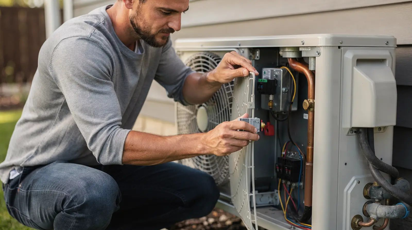 Cape Cod homeowners should start by checking the thermostat batteries and settings, as a dead