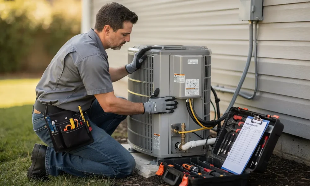 A professional inspection can reveal inefficiencies and potential issues in heating and plumbing systems.; A&L
