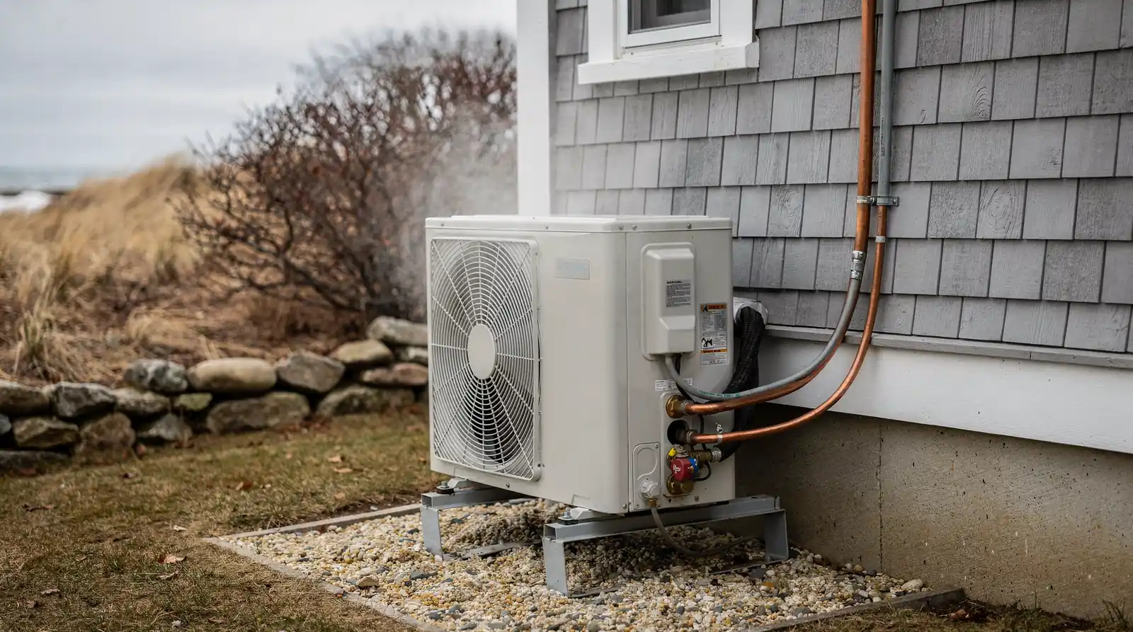 Heat pumps move heat into and out of a building – much like an air