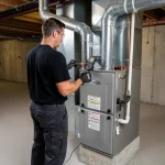 A standard furnace installation on Cape Cod takes a full workday. A professional two-person crew